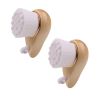 2-Pack Extra-Fine Facial Brush with Sustainable Bamboo Handle - Ultra-Soft Bristles for Deep Cleansing, Gentle Exfoliation & Sensitive Skin
