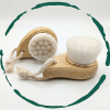 2-Pack Extra-Fine Facial Brush with Sustainable Bamboo Handle - Ultra-Soft Bristles for Deep Cleansing, Gentle Exfoliation & Sensitive Skin