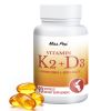 MissPep Vitamin D3-K2 Blended Dietary Supplement, 5000IU D3 & 100mcg K2 MK-7, Supports Bone, Teeth & Muscle Health d3 k2