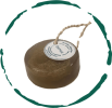 Pristine Soap Bar with Natural Loofah & Hanging Cord – Gentle Exfoliating Oat, Coconut & Olive Oil Body Cleanser for Sensitive Skin