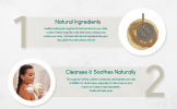 Pristine Soap Bar with Natural Loofah & Hanging Cord – Gentle Exfoliating Oat, Coconut & Olive Oil Body Cleanser for Sensitive Skin