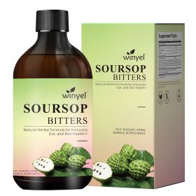 Soursop Liquid contains black seeds, moringa, and turmeric, and is beneficial for digestion and gut health, as well as providing antioxidants (QTY: 1 PCS)