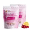 WINYEL Nutrition Clear Protein Collagen Peptides, Raspberry Lemonade, 20g Protein, Zero Sugar, Grass-Fed Whey, 250g