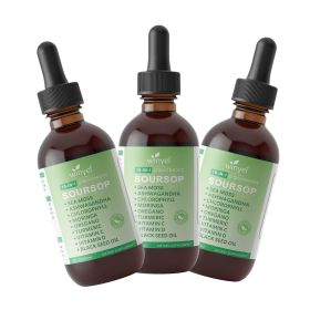 WINYEL Soursop Drops 10-in-1 with seaweed, moringa, black seed oil, oregano, ashwagandha (QTY: 3 PCS)