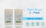 All-Natural Deodorants for Kids & Teens. 24-Hour Odor Protection, Hypoallergenic Stick Aluminum-Free Deodorant