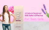 All-Natural Deodorants for Kids & Teens. 24-Hour Odor Protection, Hypoallergenic Stick Aluminum-Free Deodorant