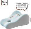 Intimacy Support Wedge Pillow for Couples, Memory Foam Positioning Cushion for Back, Neck & Waist Pain Relief with Washable Cover
