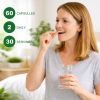 Soursop supplement containing 20 herbal extracts including seaweed, lion's mane mushroom, turmeric, black seed oil, oregano, and mullein