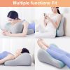 Intimacy Support Wedge Pillow for Couples, Memory Foam Positioning Cushion for Back, Neck & Waist Pain Relief with Washable Cover