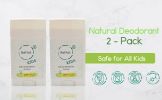 All-Natural Deodorants for Kids & Teens. 24-Hour Odor Protection, Hypoallergenic Stick Aluminum-Free Deodorant